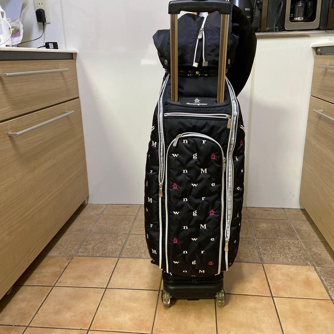 Munsingwear ゴルフキャディバッグ 車輪付き