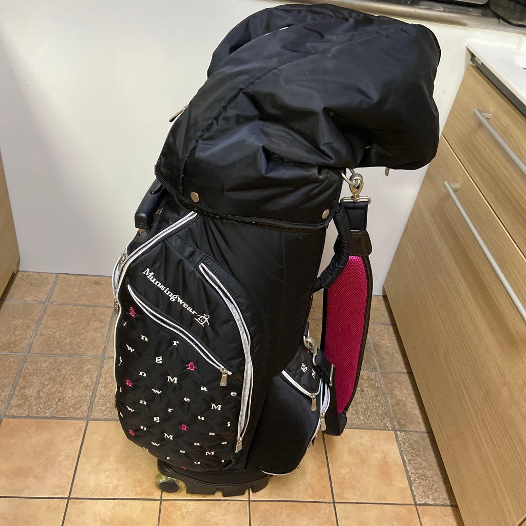 Munsingwear ゴルフキャディバッグ 車輪付き
