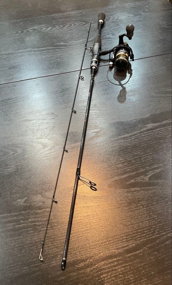 アジング釣りセット2ピースロッド（180㌢）&リール・ダイワ月下美人ワーム8点付