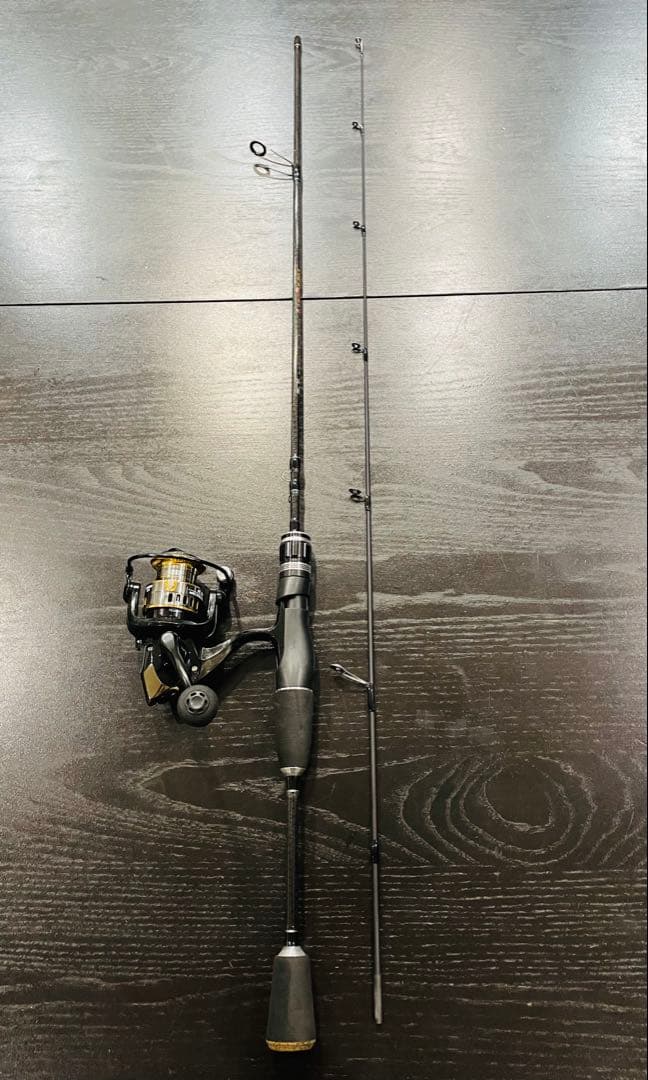 アジング釣りセット2ピースロッド（180㌢）&リール・ダイワ月下美人ワーム8点付