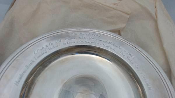 Mappin&Webb 昭和39年 Armada Dish 純銀925 日興証券