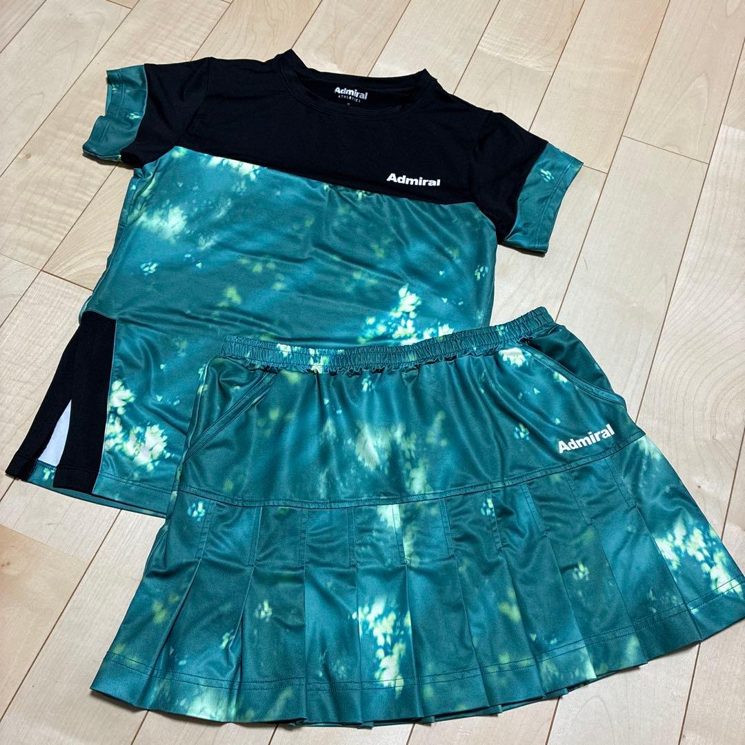 Admiral テニスウェアセット TシャツSサイズ スコートMサイズ