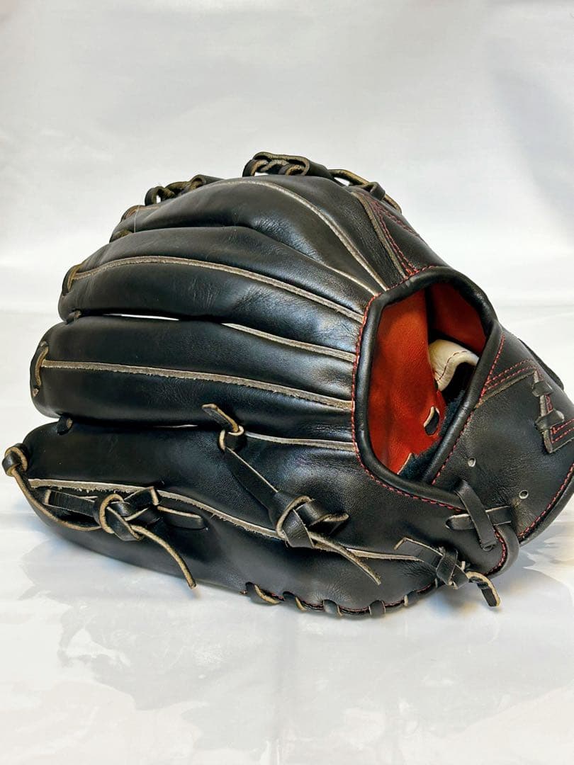 ★美品・即使用OK★ ジームス 三方親シリーズ 軟式内野用 グラブ 型深め