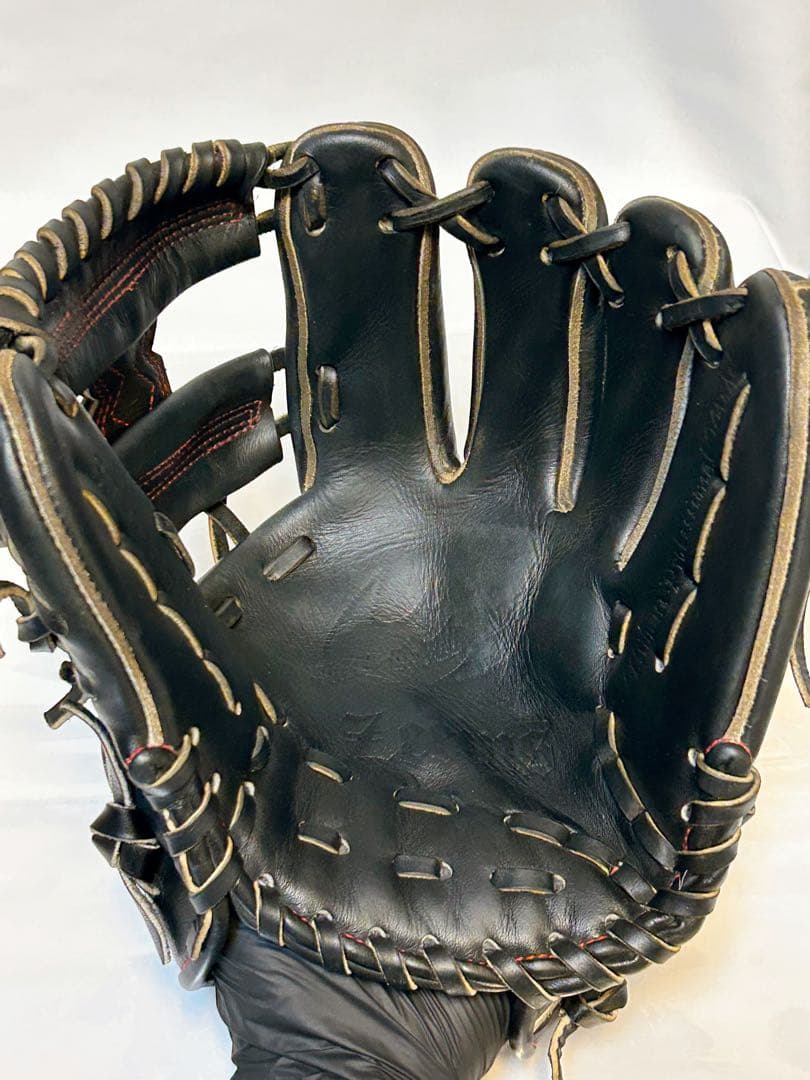 ★美品・即使用OK★ ジームス 三方親シリーズ 軟式内野用 グラブ 型深め