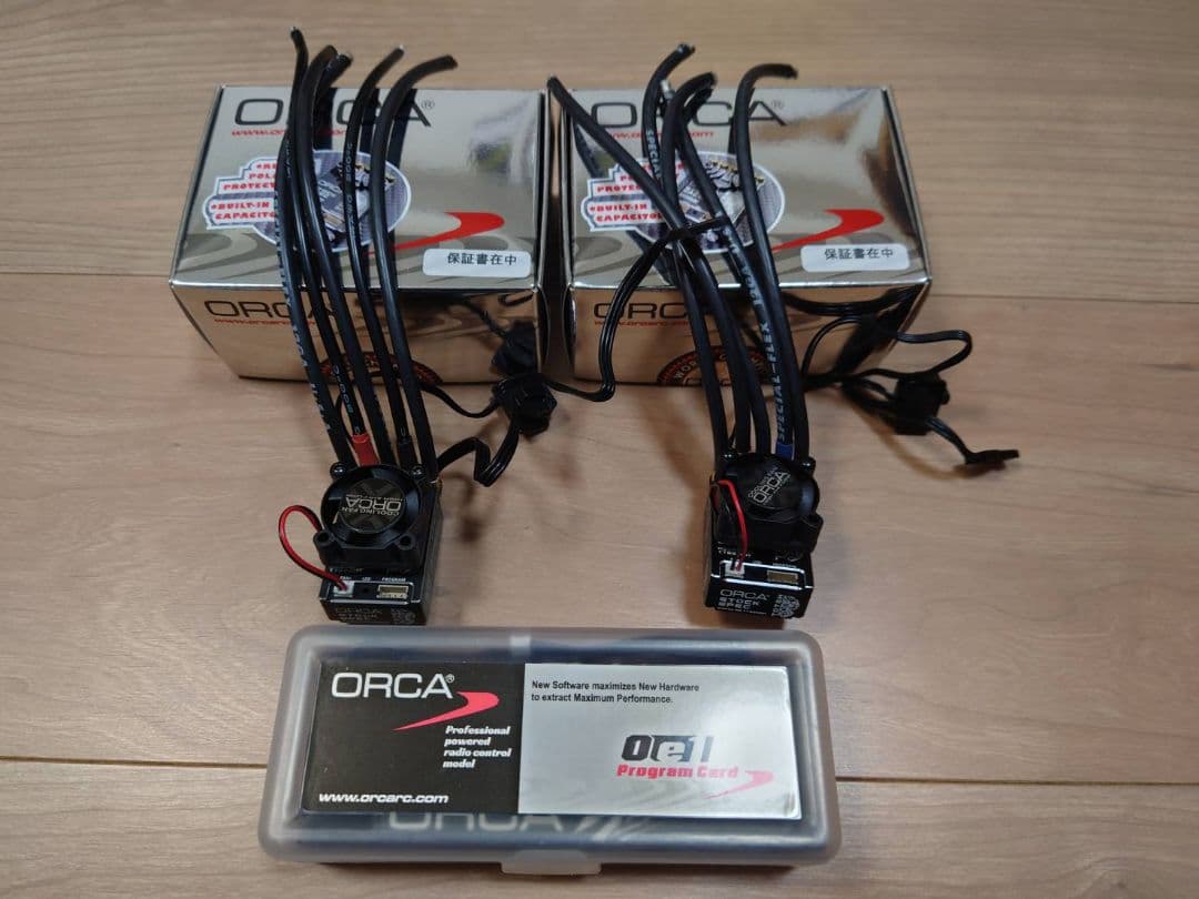 最終お値下げ オルカ ブラシレスESC 2個 プログラムカード セット