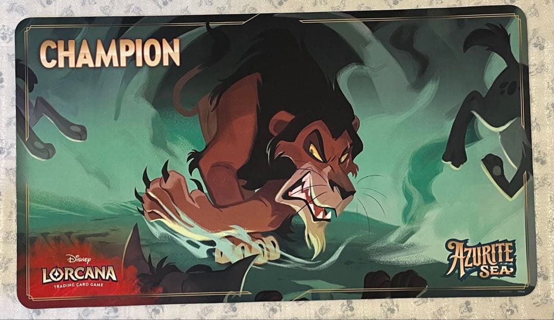 海外大会限定 ロルカナ スカー チャンピオン プレイマット ディズニー