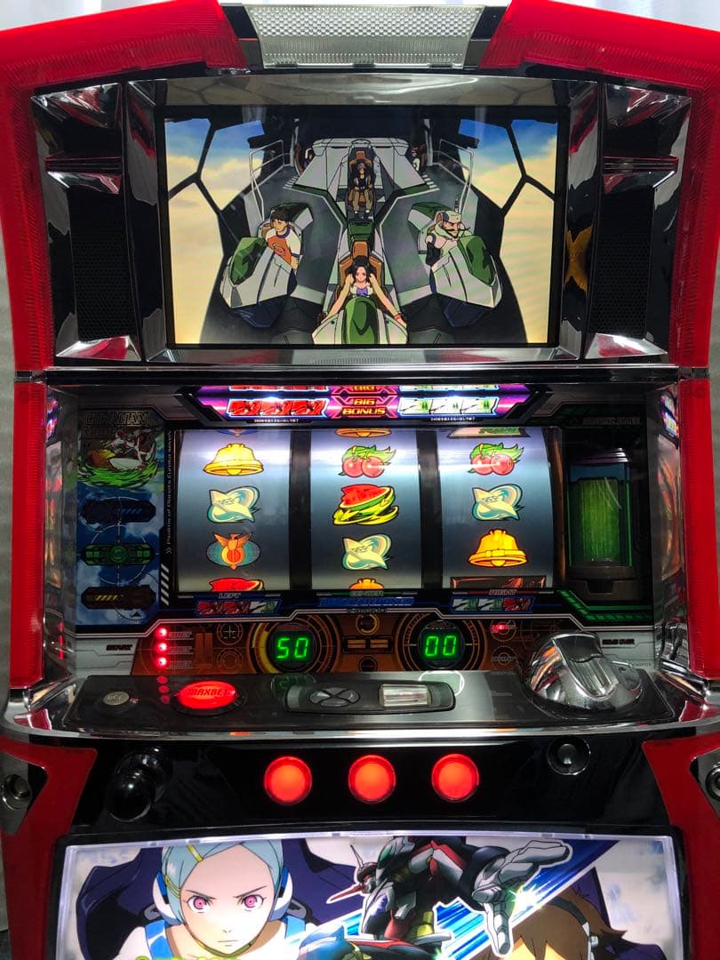 ⚠︎説明文必読⚠︎ パチスロ　エウレカセブン　パラダイス　実機+付属品(送料込)