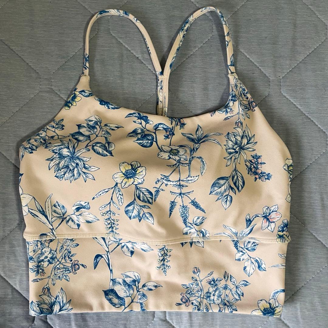 【SUKALA】 花柄ヨガウェア ブラトップ＆レギンス 上下セット S