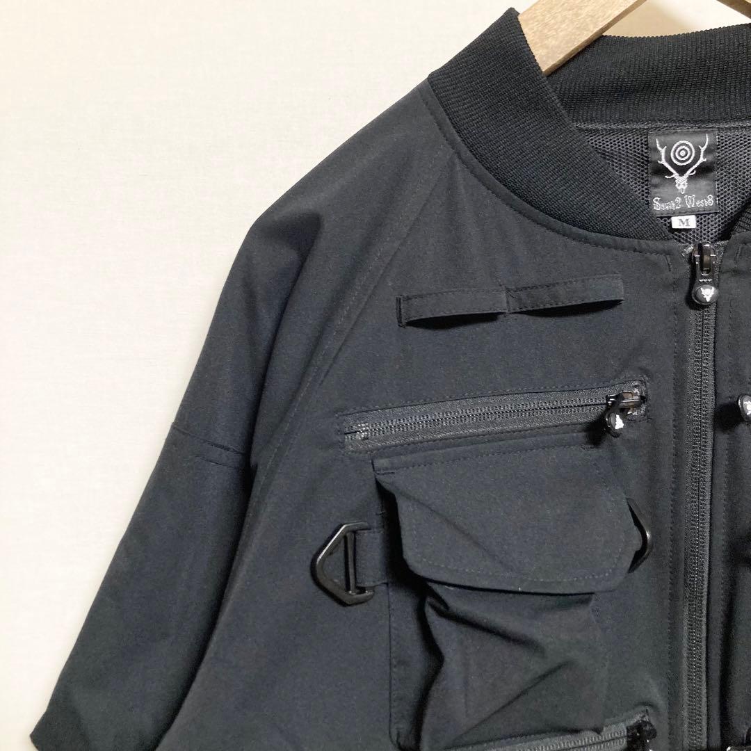 オーバーサイズ！south2 west8 マルチポケットジップ2ウェイジャケット