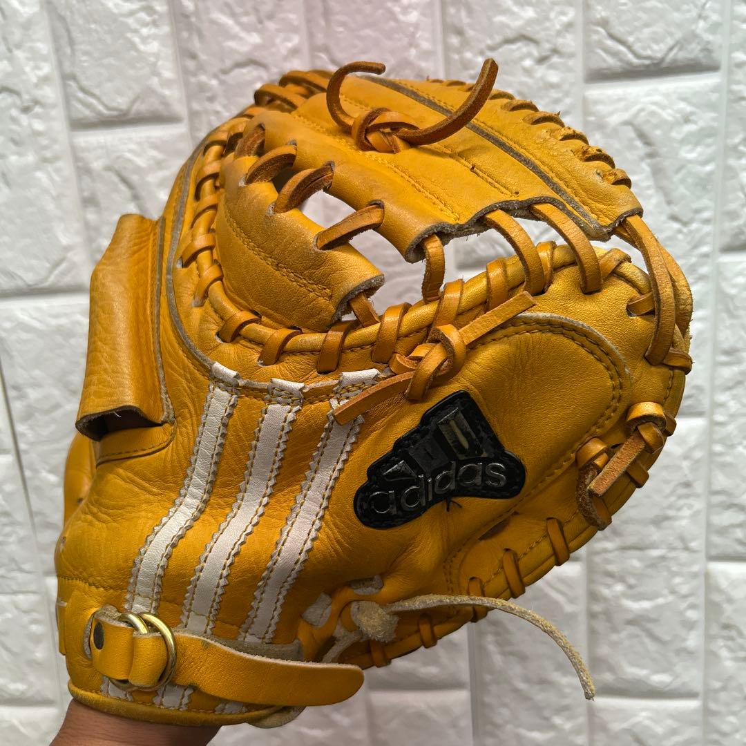 【レア】野球 グローブ 軟式 一般 キャッチャーミット アディダス adidas