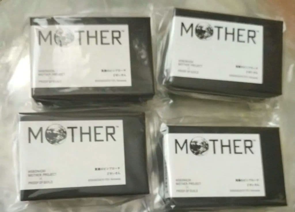 MOTHER 　真鍮ピンブローチ　どせいさん　4個セット