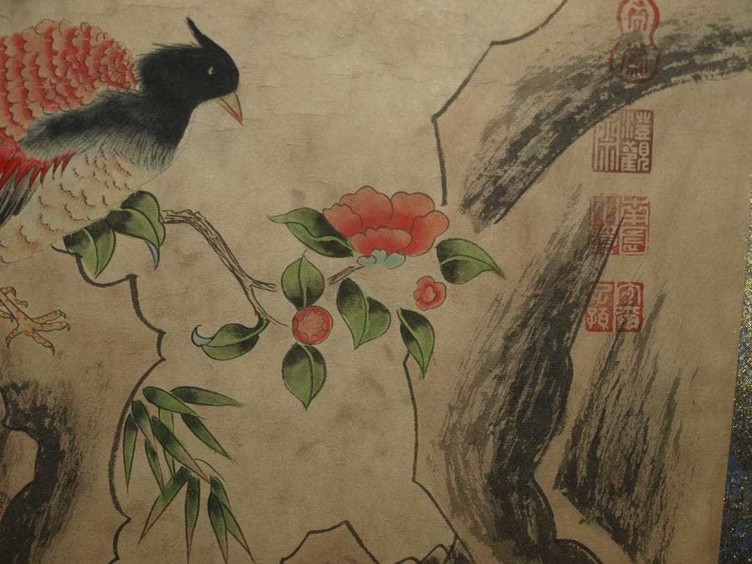 骨董市仕入れ品　中国近時代の掛軸　激安骨董品　肉筆保証BD339A12-1