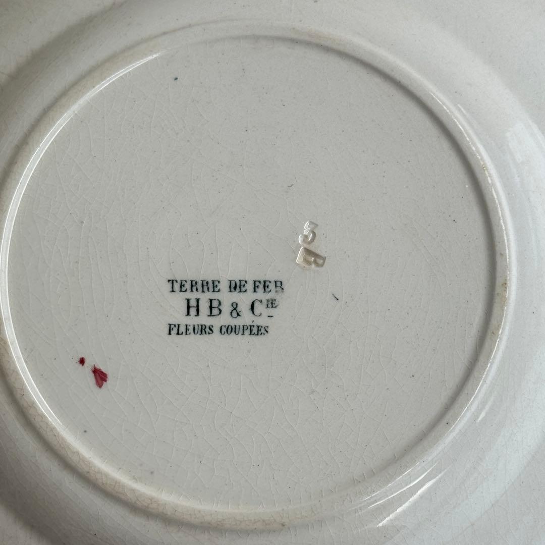 希少　フランスアンティーク　ジョワジールロワ　切り花　平皿