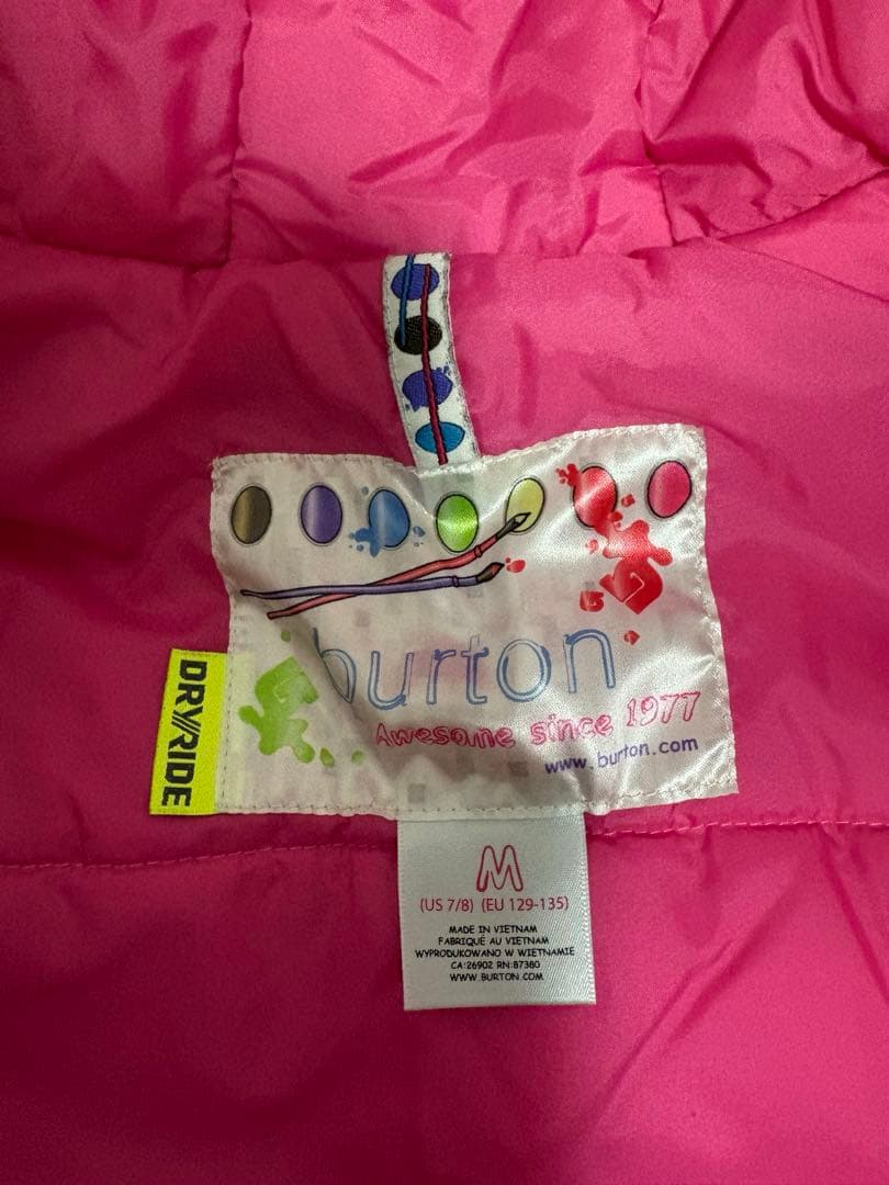 Burton スノーウエアピンク上下セット