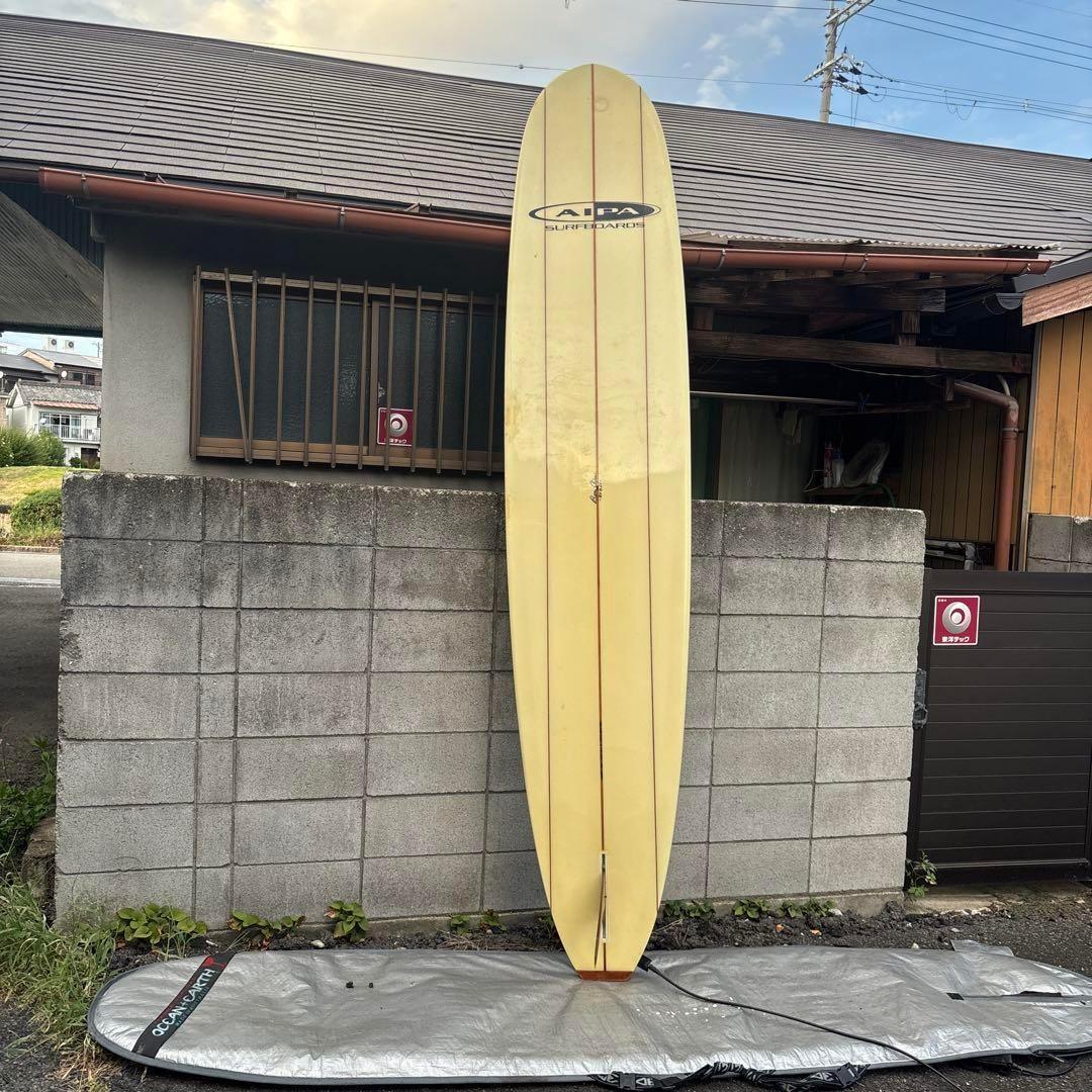 AIPA ロングボード サーフボード シングルフィン ハードケース付
