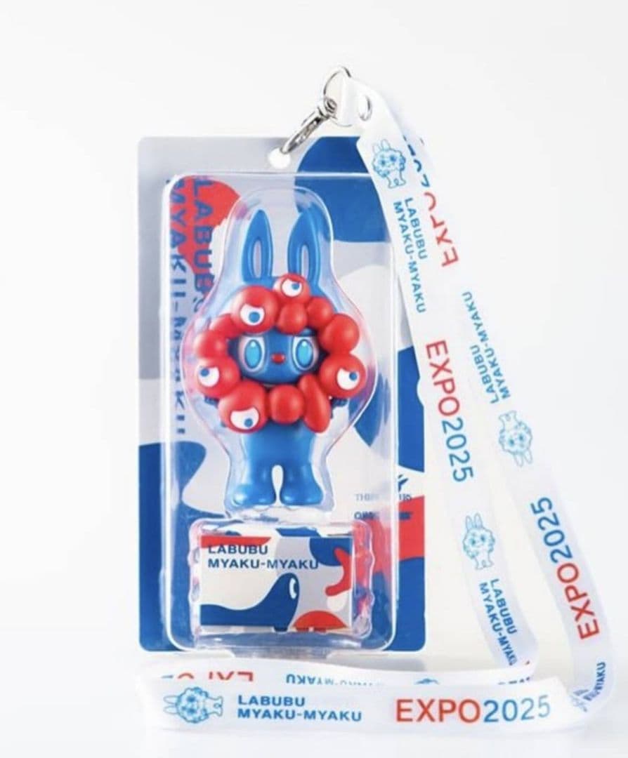 LABUBU MYAKU-MYAKU ストラップ付フィギュアlabubu 万博
