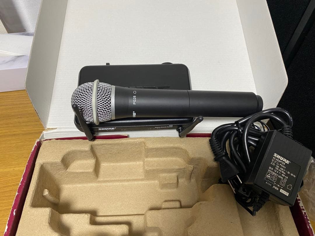 動作確認済 SHURE　ワイアレスマイクシステム 　SVX24/PG28