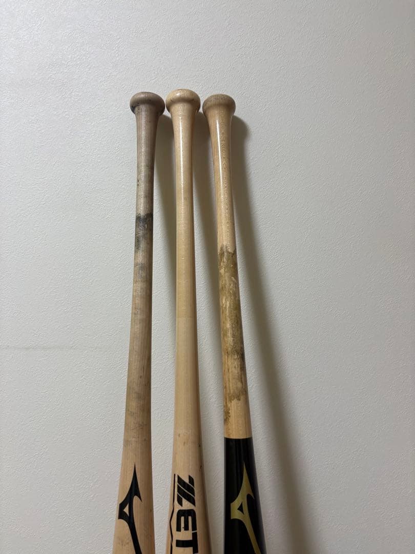 木製バット4本セット Mizuno ZETT