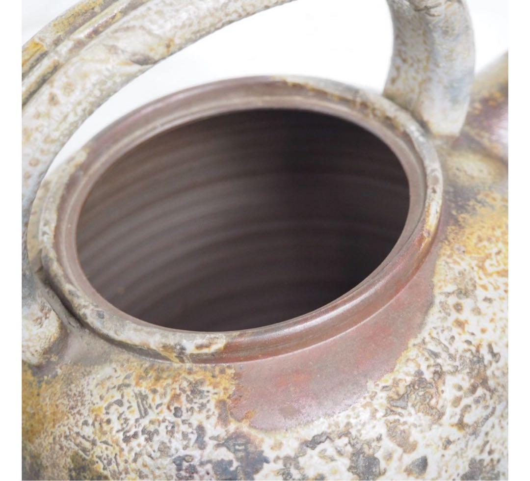 送料無料　明治期　木村長十郎友敬作　備前水注/茶注/水差し　茶道具