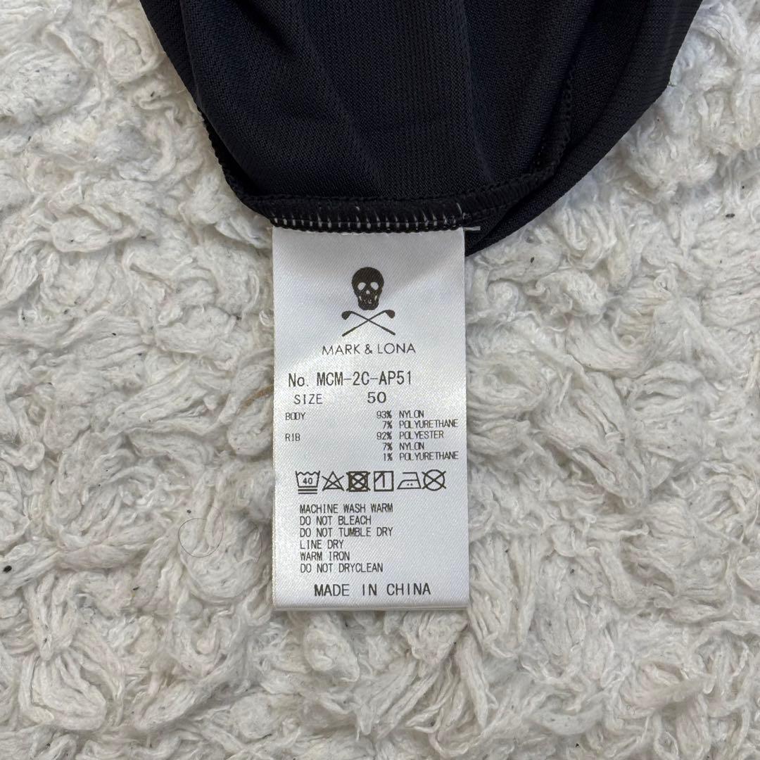 ＊極美品✨ポロシャツ 50(XL) コード 三角ロゴ マークアンドロナ メッシュ