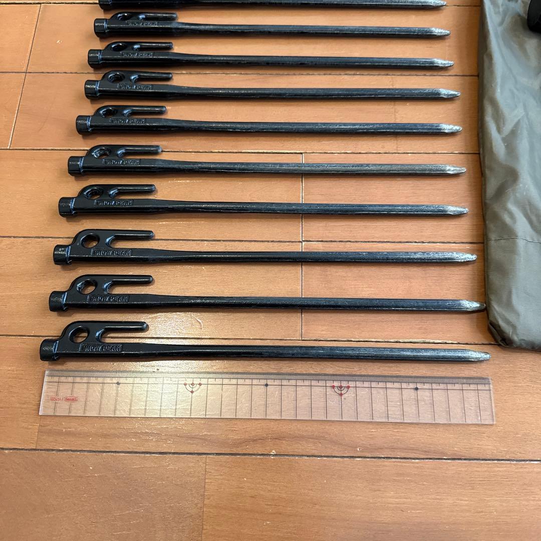 スノーピーク　 peak　ペグハンマー&ソリッドステーク30を12本