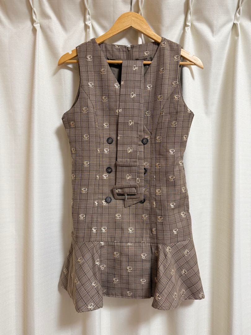 エンブロイダリーチェックワンピース,バケハセット