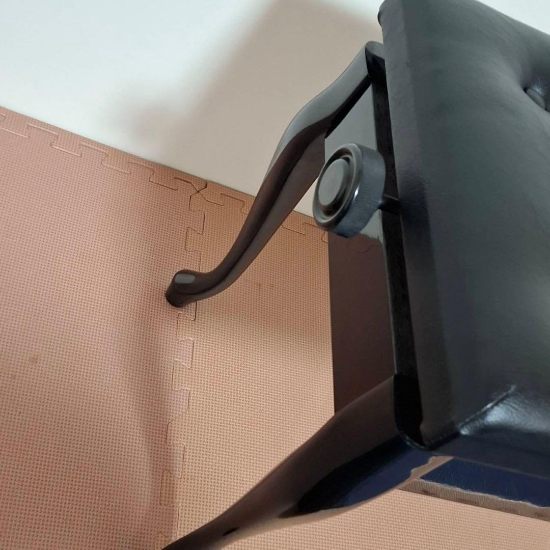 猫脚ピアノ椅子 高低自在椅子　【送料込/匿名発送】