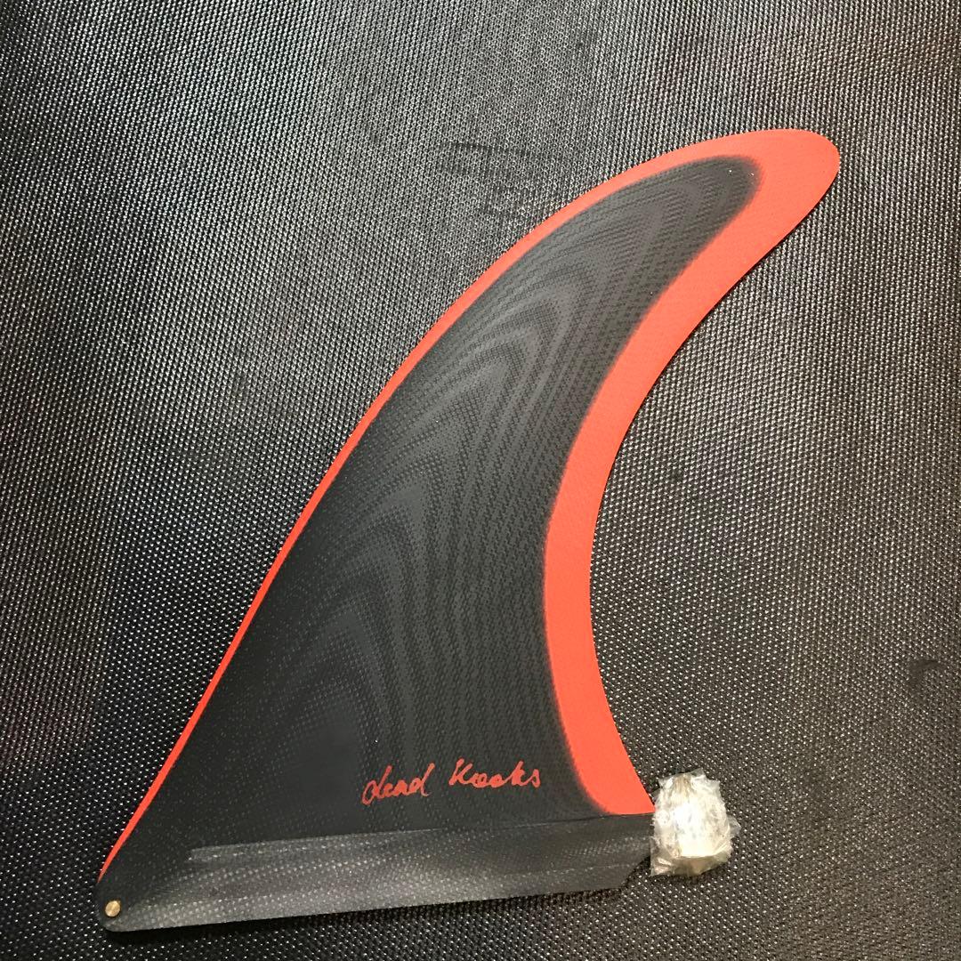 Dead Kooks サーフボードフィン 黒/赤