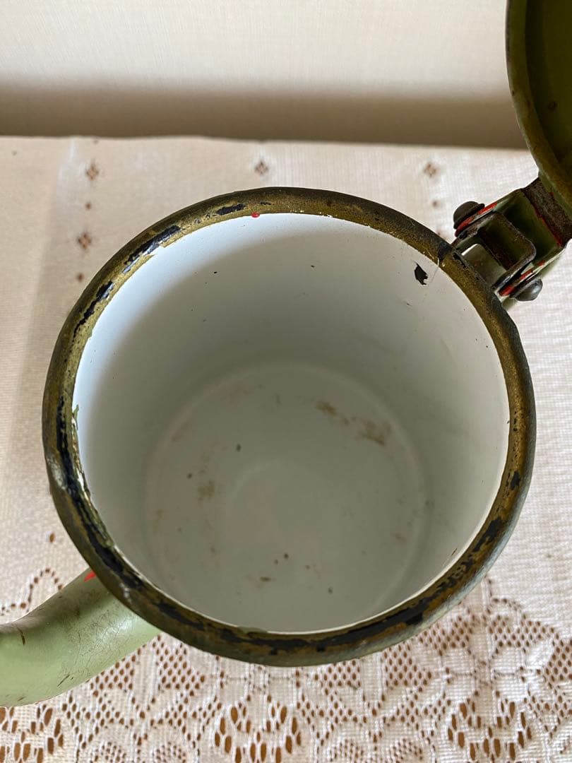 アンティークホーローポット パリ蚤の市