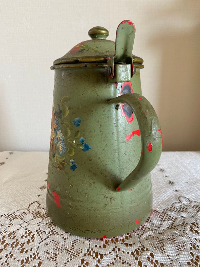 アンティークホーローポット パリ蚤の市