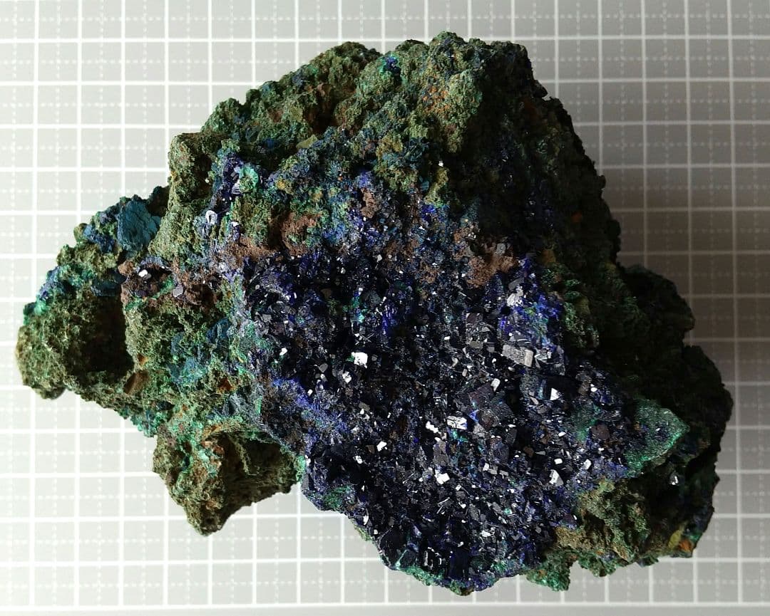 女神の叡智❇️ラオス産 アズライト マラカイト 美形状クラスター 868g