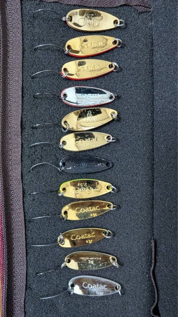 メーカーはCoatac、NaCなど色々 管理釣り場用スプーン1.5ｇ〜3ｇ