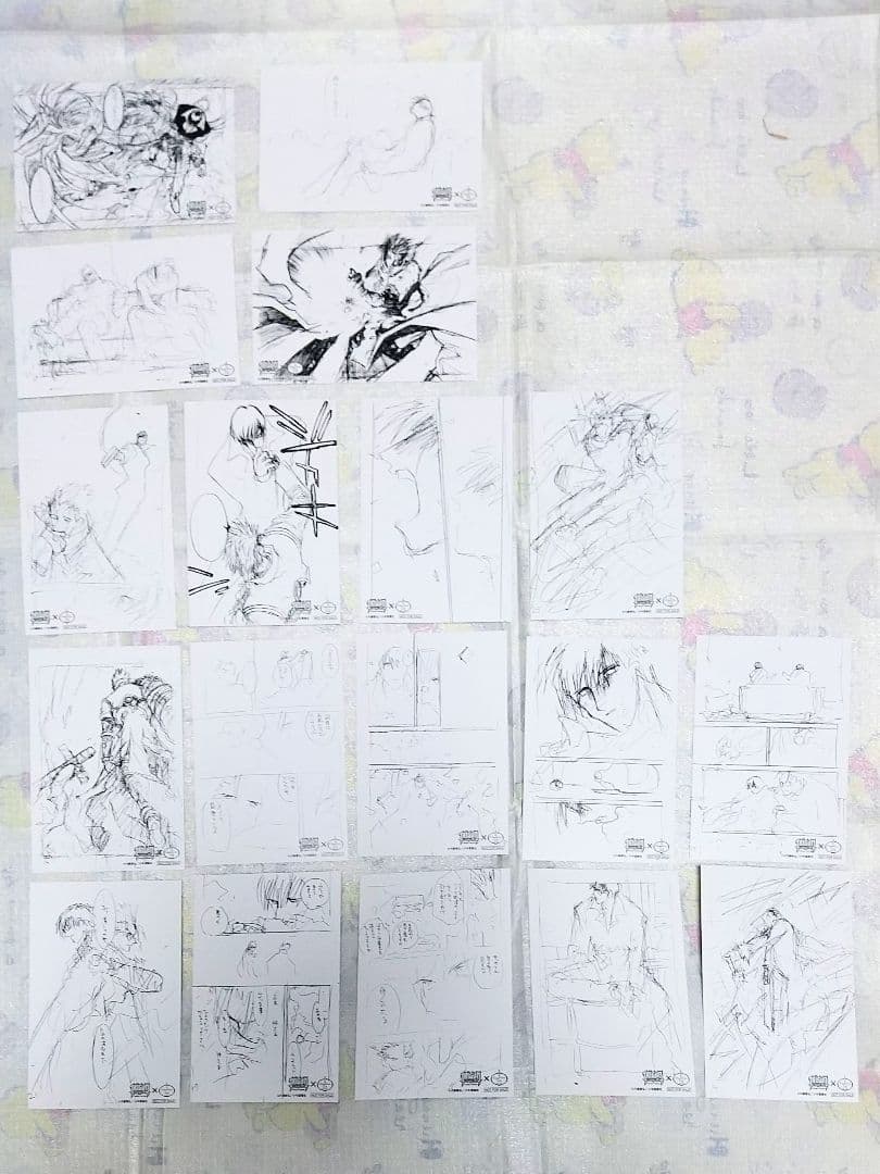 購入特典 全18種類 原画ラフポストカード 中外グレースカフェ トライガン