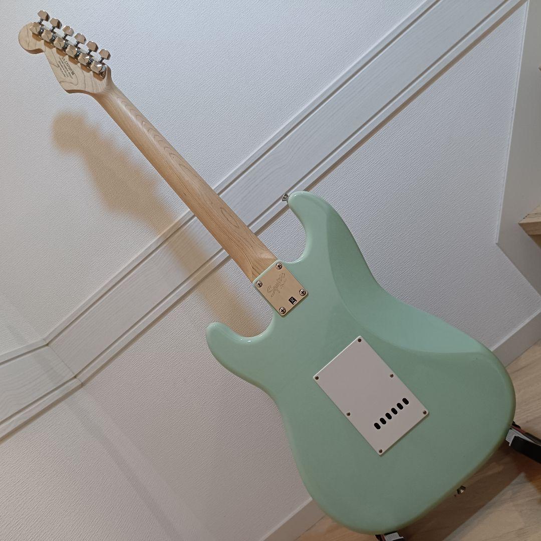 メンテ済｜Squier ストラトキャスター エレキギター サーフグリーン