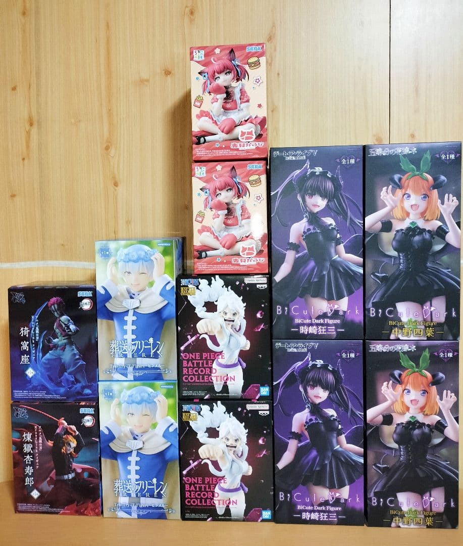 最新プライズフィギュア　中野四葉　時崎狂三　ボニー　赤身かるび　ヒンメル　鬼滅