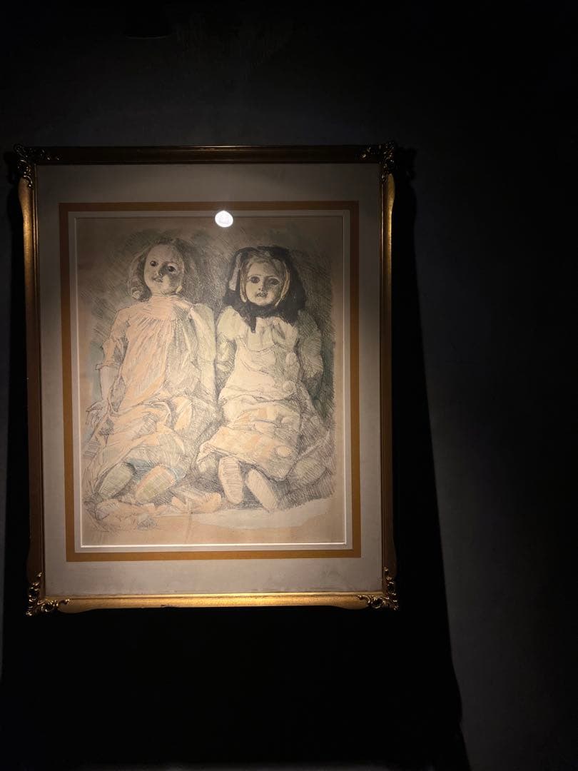 限定100 小磯良平　【人形二体】　lithograph