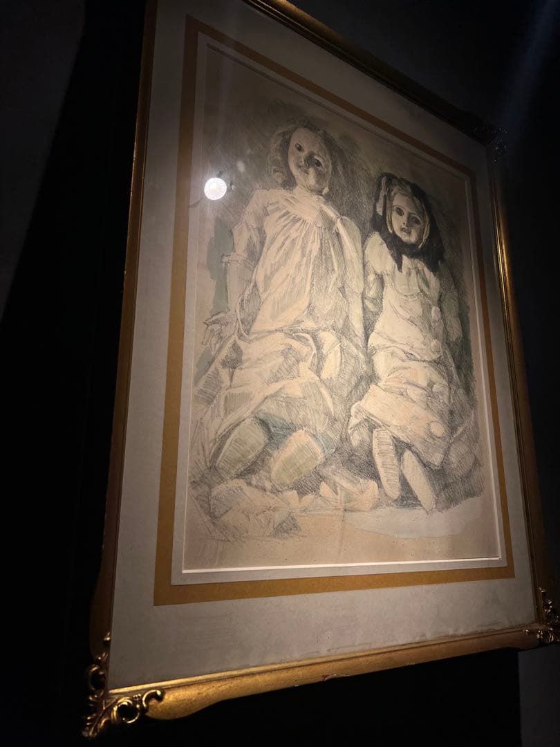 限定100 小磯良平　【人形二体】　lithograph