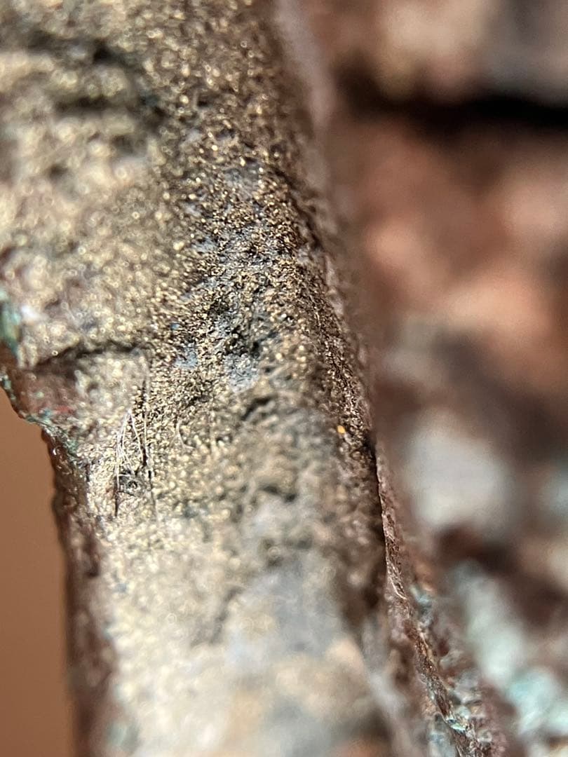 【悟り仏。タイ青銅古仏】アユタヤ王朝初期〜中期14〜15世紀頃 骨董仏教美術彫刻