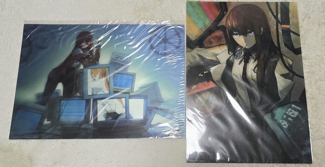 シュタインズゲート 牧瀬紅莉栖 A3クリアポスター 3Dポスター　セット