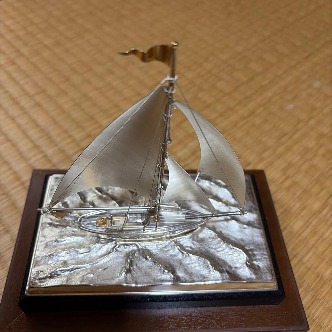 銀製品　帆船　ヨット　silver