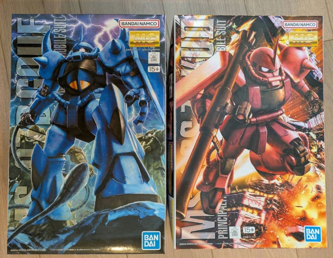 【未組立】MG1/100シャア専用ザクVer2.0 グフVer2.0まとめ売り