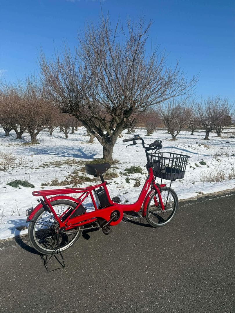 Guytto 赤 電動アシスト自転車 バスケット付き