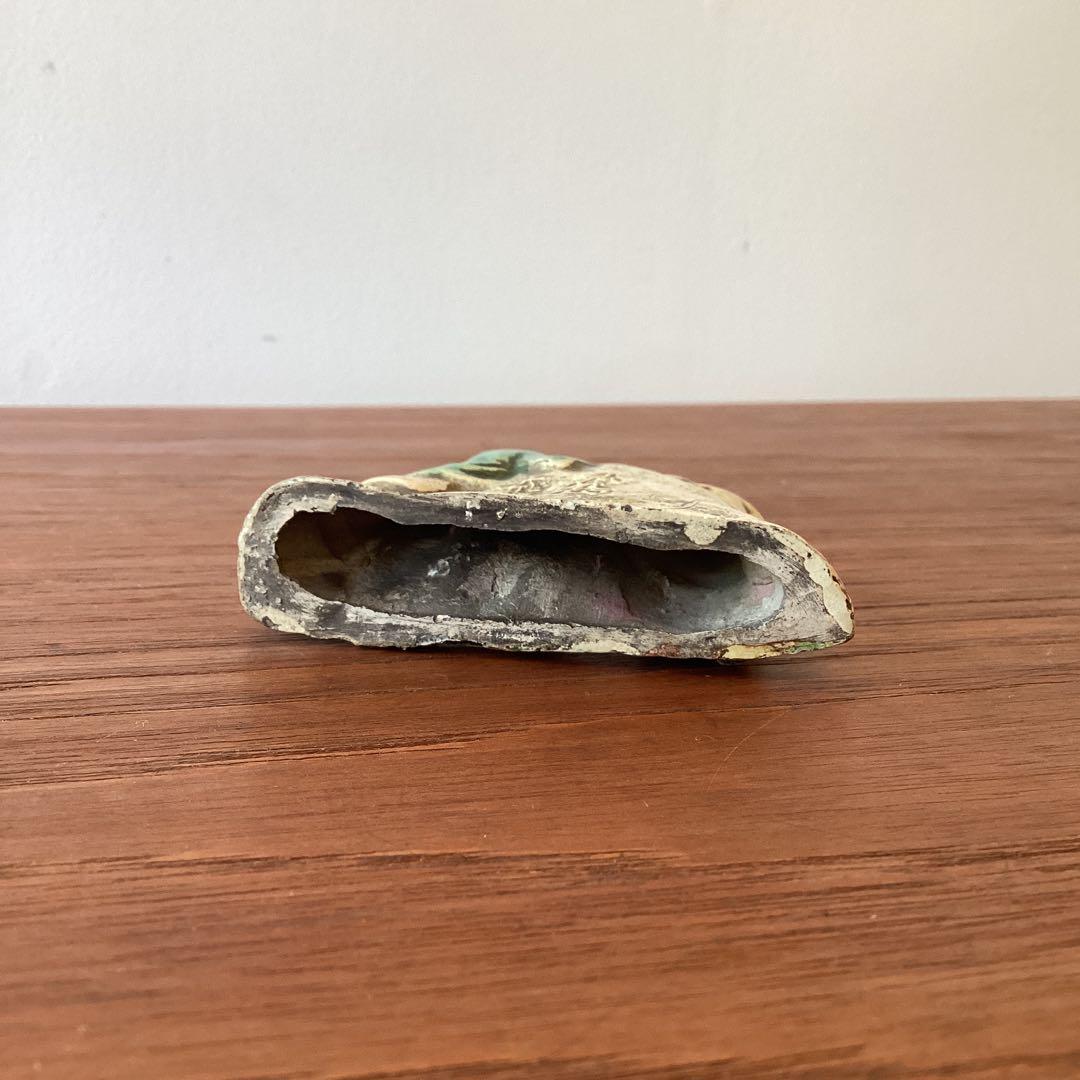 青交趾筆架　箱付　中国美術工芸品　三彩　陶磁器　中国古玩　筆置き　書道具　時代物