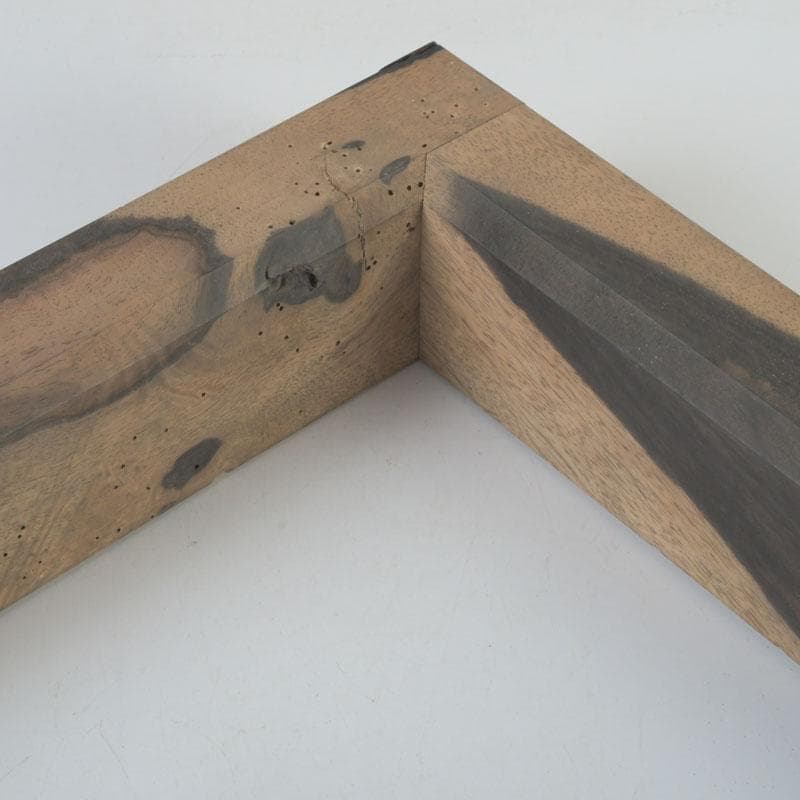 茶道具　天然木　黒柿製　四方炉縁　二点まとめて　V　9862A