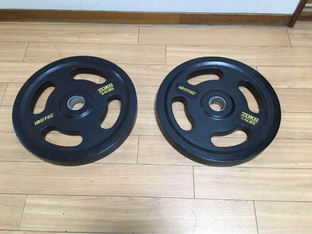 ②アイロテックIROTEC プレート20kg x 1枚穴径50mm(同時購入)