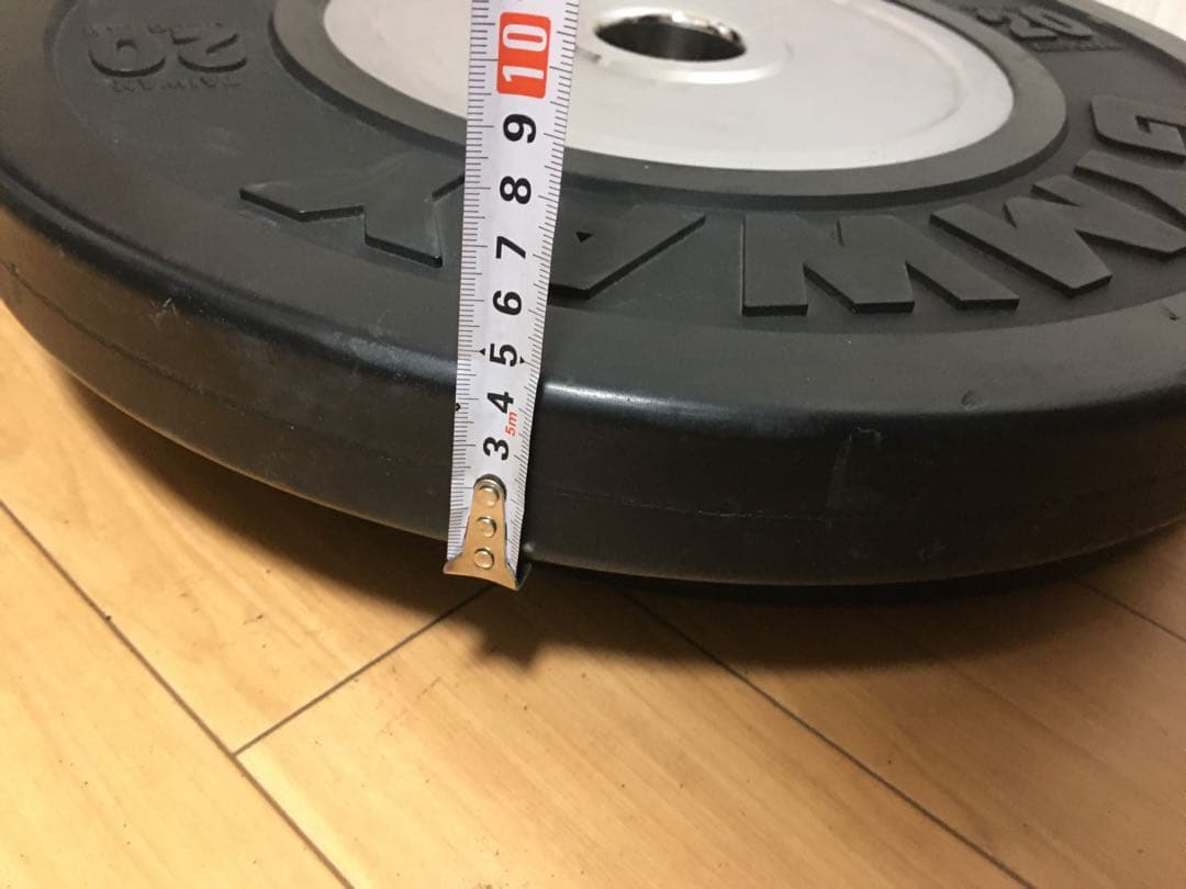 ① GYMWAYバンパープレート 20kg x 1枚