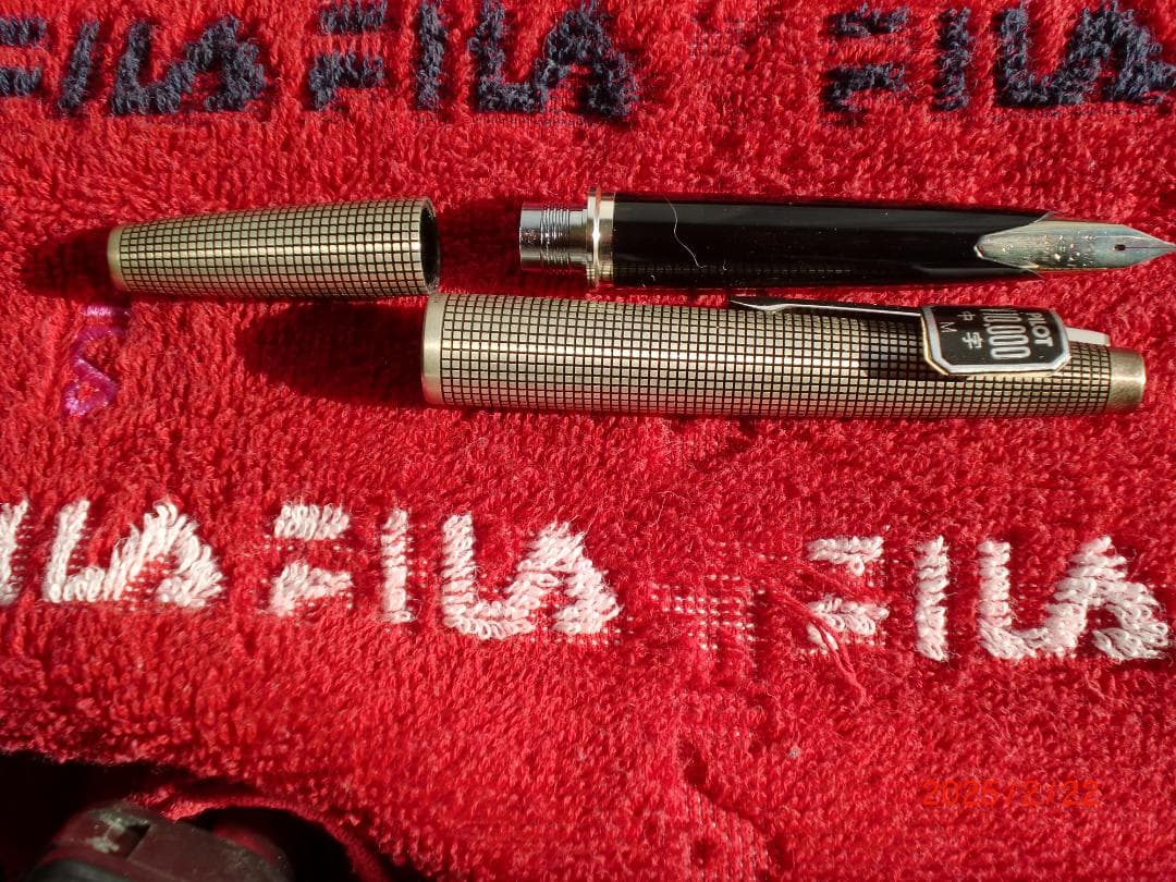 パイロット万年筆 エリート スターリングシルバー18K ホワイトゴールド