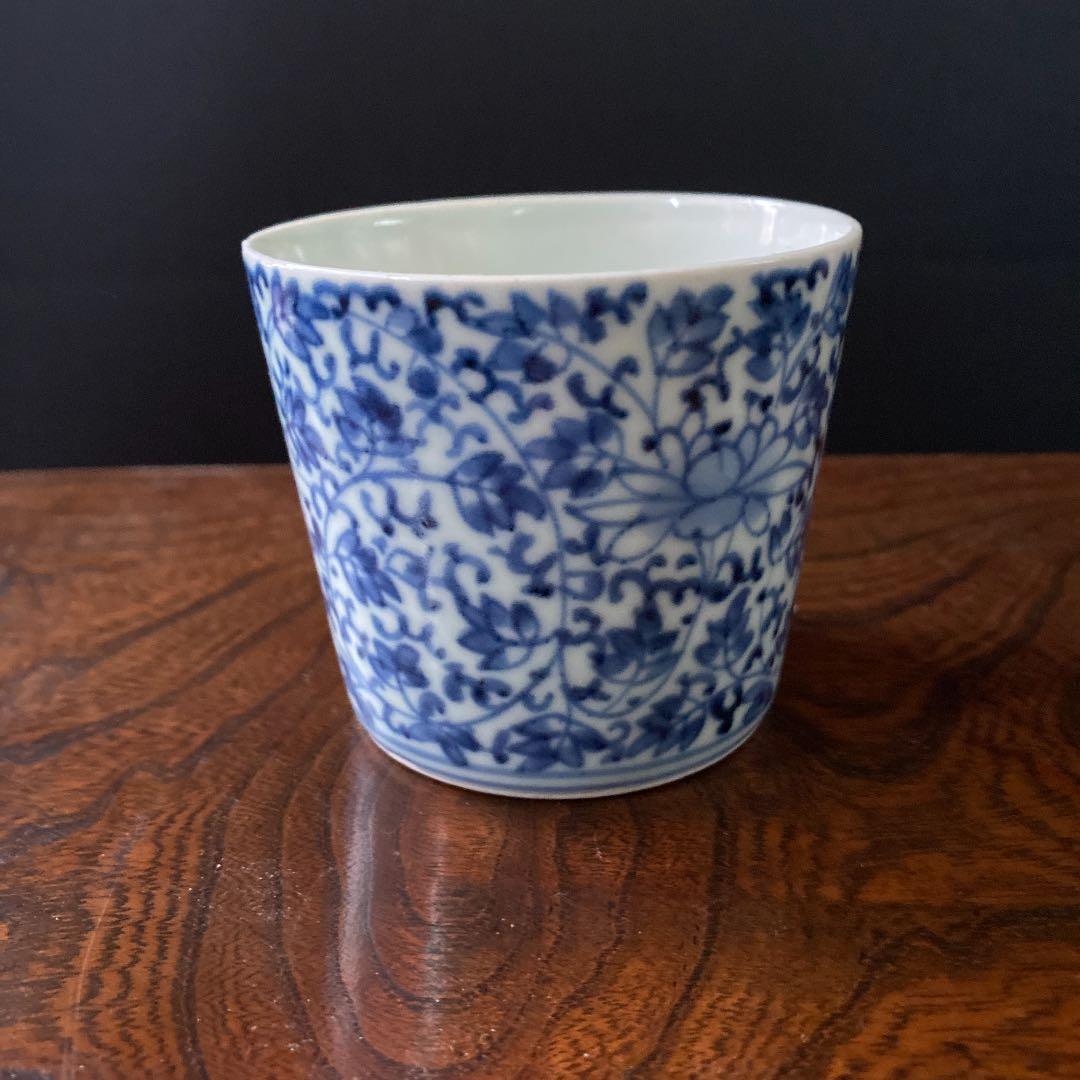 大幅お値下げ！希少。花唐草、蕎麦猪口、そばチョコ⭐️古伊万里、江戸中期⭐️