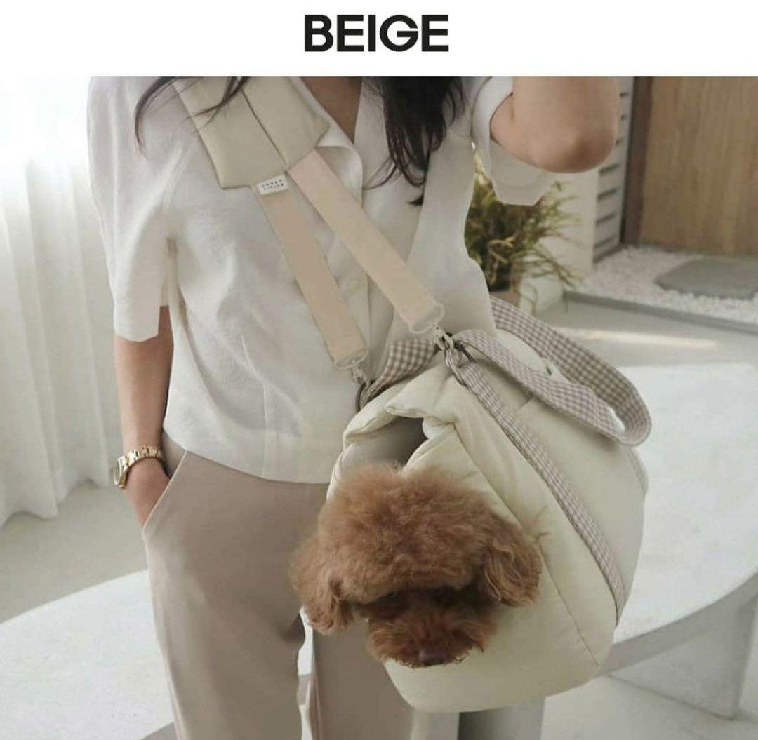 DOUBLE COMMA キャリーバッグ ベージュ