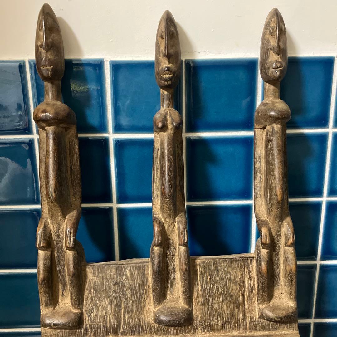 マリ　ドゴン族　木製ドアロック